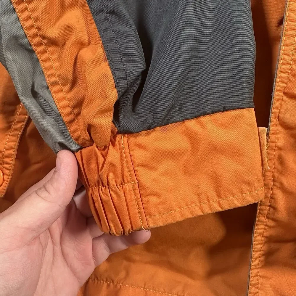 Vtg Columbia Bugaboo Core Interchange Jacket Mens Large Orange Gray Ski Shell